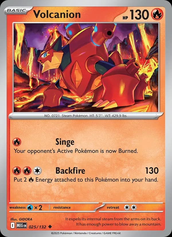 Volcanion — Mega Evolution, Uncommon
