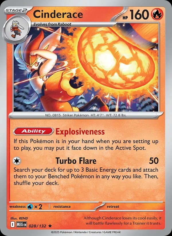 Cinderace — Mega Evolution, Rare