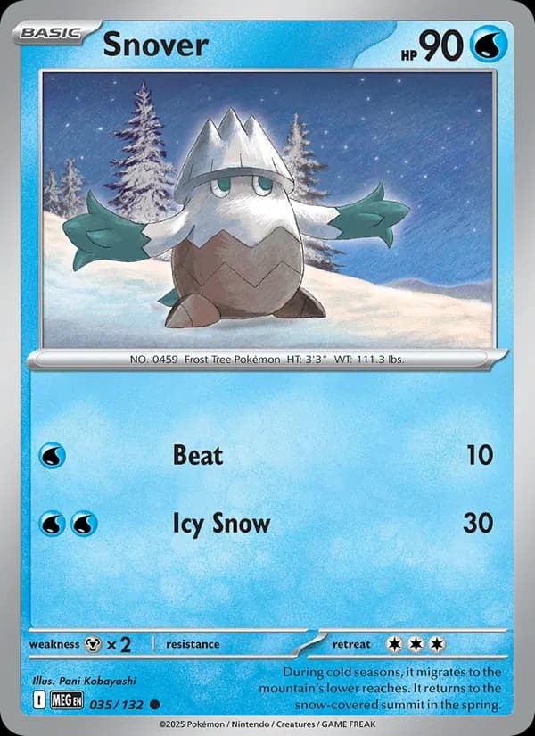 Snover — Mega Evolution, Common