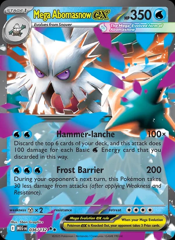 Mega Abomasnow ex — Mega Evolution, Double rare