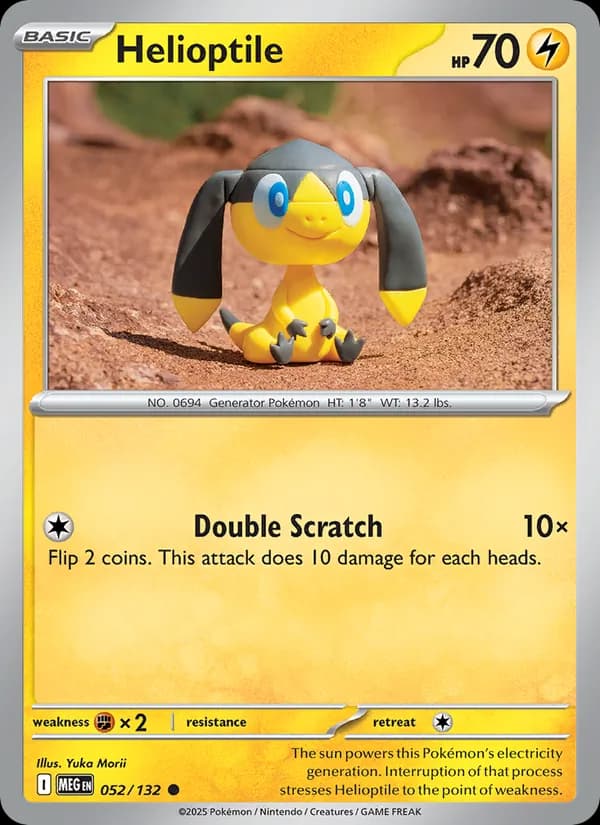 Helioptile — Mega Evolution, Common