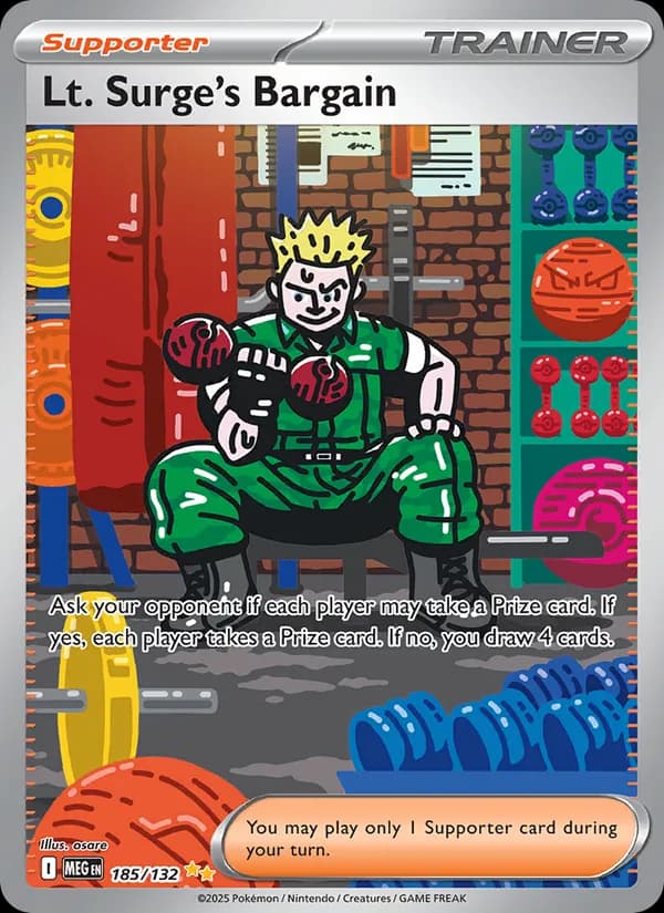 Lt. Surge's Bargain — Mega Evolution, Special illustration rare