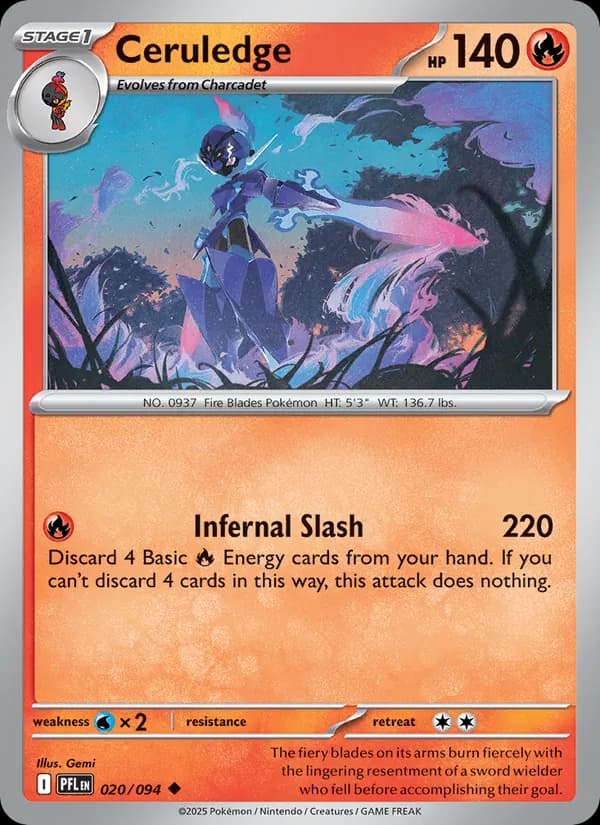 Ceruledge — Phantasmal Flames, Uncommon