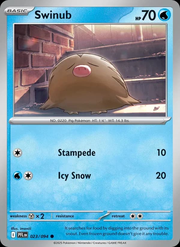 Swinub — Phantasmal Flames, Common