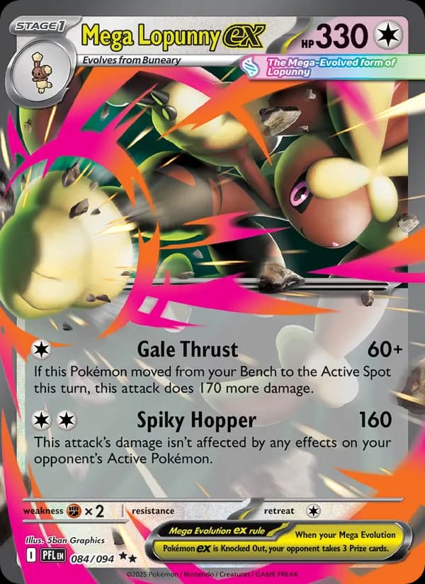 Mega Lopunny ex — Phantasmal Flames, Double rare