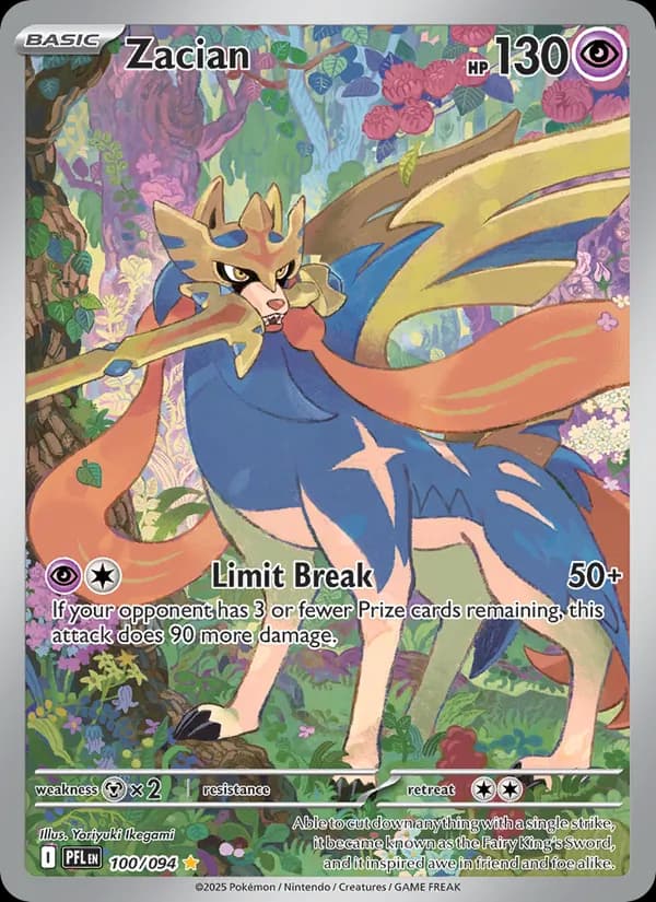 Zacian — Phantasmal Flames, Illustration rare