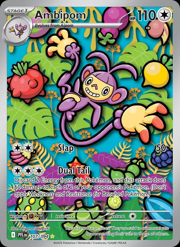 Ambipom — Phantasmal Flames, Illustration rare