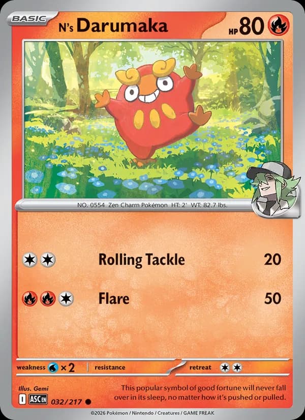 N's Darumaka — Ascended Heroes, Common