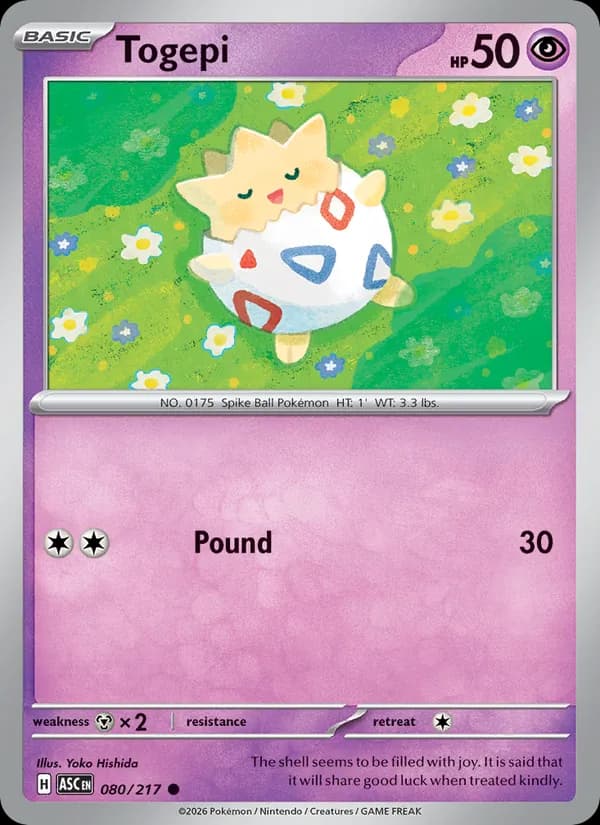 Togepi — Ascended Heroes, Common