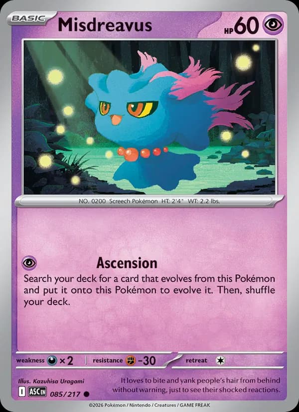 Misdreavus — Ascended Heroes, Common