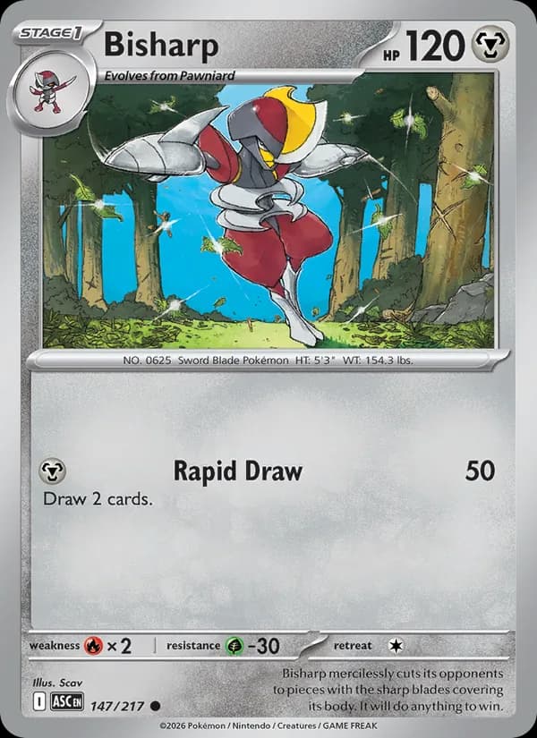 Bisharp — Ascended Heroes, Common