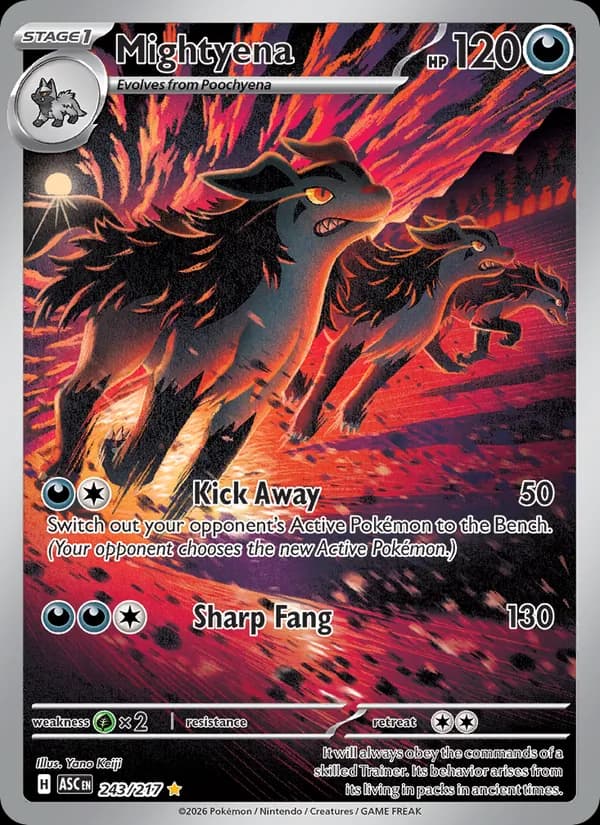Mightyena — Ascended Heroes, Illustration rare