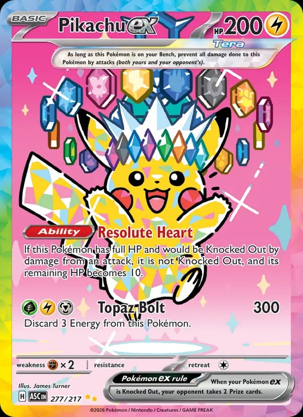 Pikachu ex — Ascended Heroes, Special illustration rare