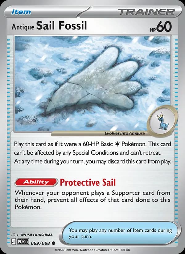 Antique Sail Fossil — Perfect Order, Common