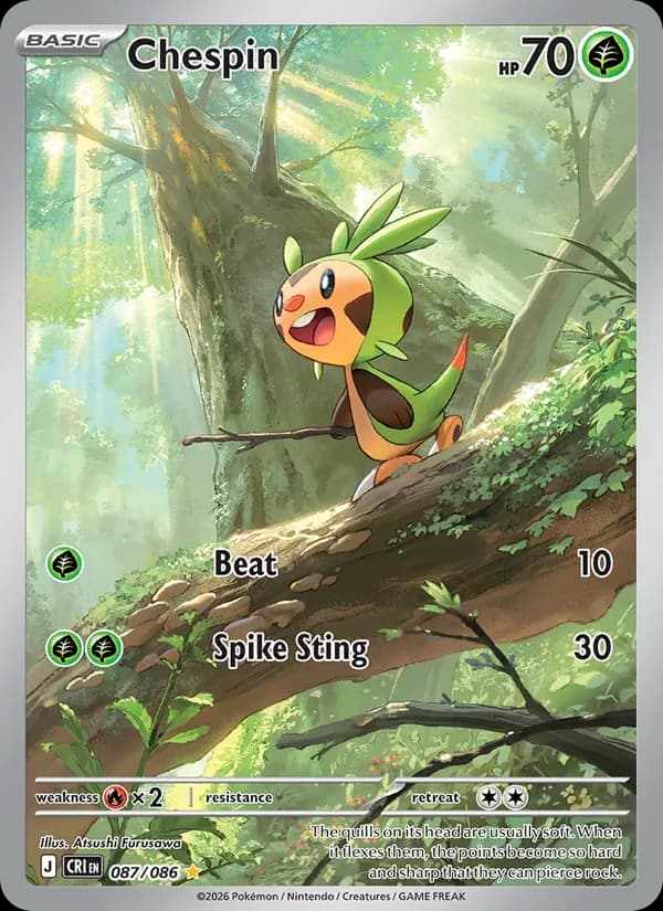 Chespin — Chaos Rising, Illustration rare
