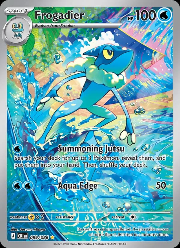 Frogadier — Chaos Rising, Illustration rare
