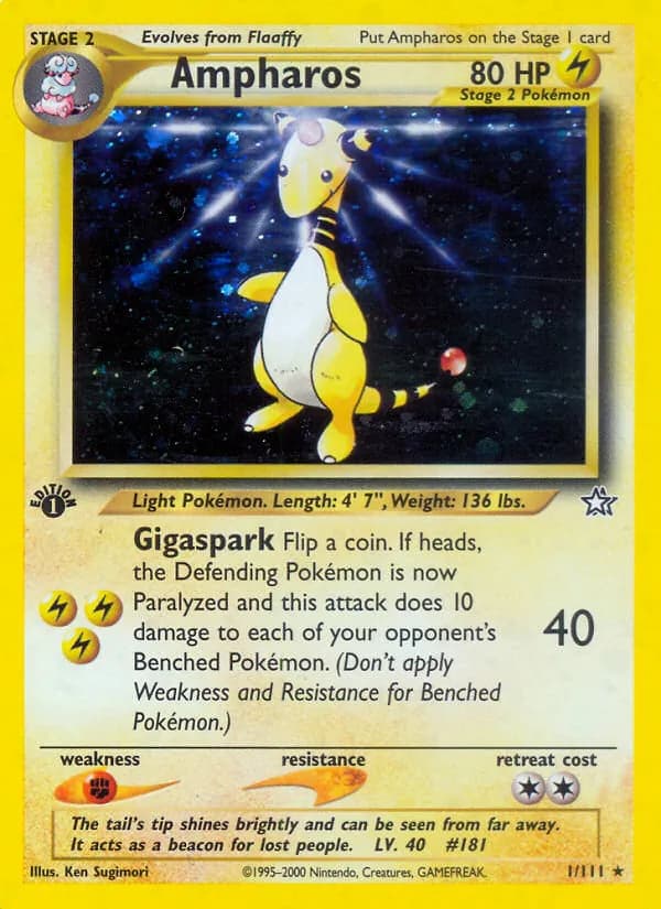 Ampharos — Neo Genesis, Rare
