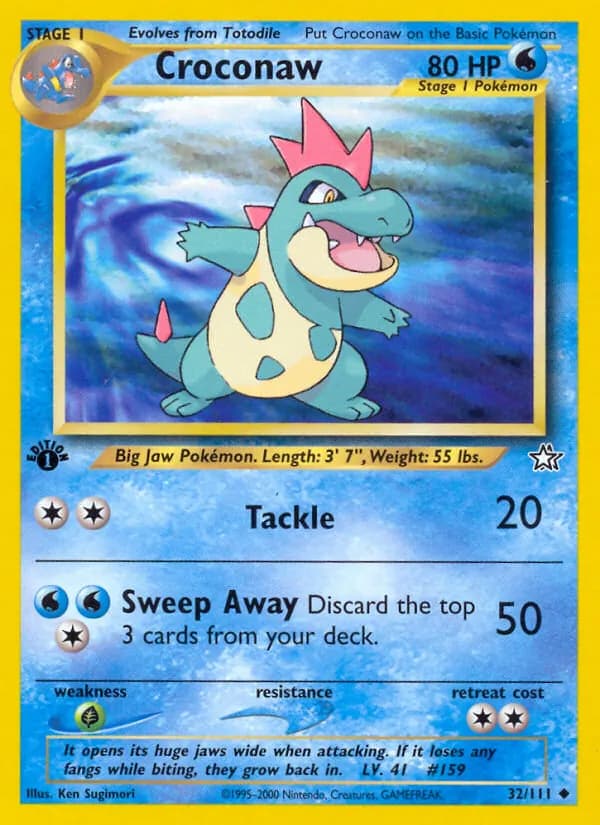 Croconaw — Neo Genesis, Uncommon