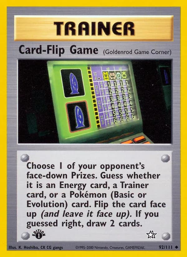 Card-Flip Game — Neo Genesis, Uncommon