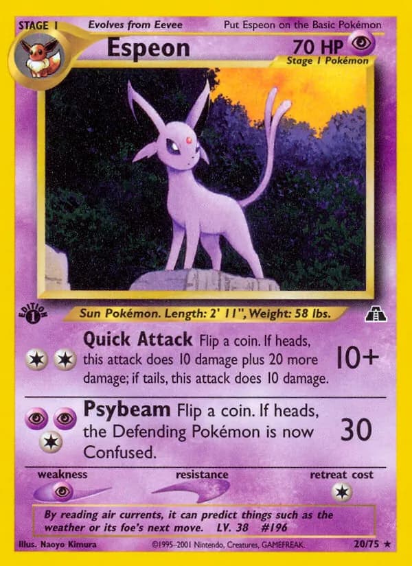 Espeon — Neo Discovery, Rare