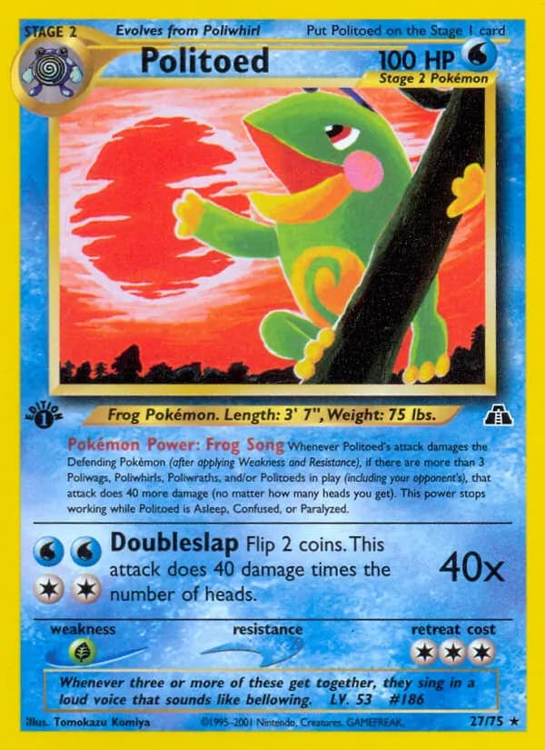 Politoed — Neo Discovery, Rare
