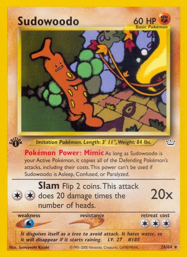 Sudowoodo — Neo Revelation, Rare