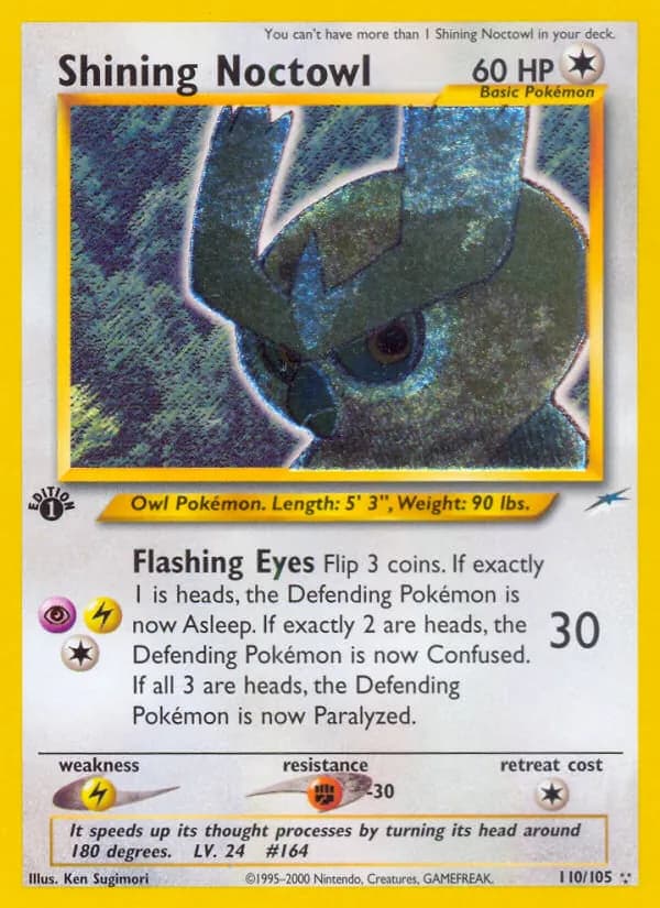 Shining Noctowl — Neo Destiny, Rare