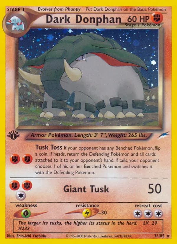 Dark Donphan — Neo Destiny, Rare