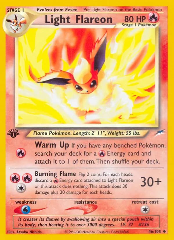 Light Flareon — Neo Destiny, Uncommon