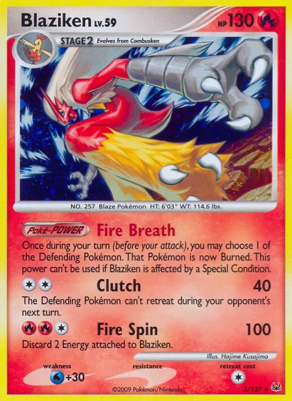 Blaziken — Platinum, Rare Holo