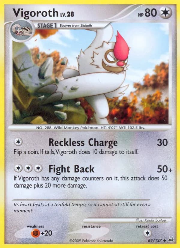 Vigoroth — Platinum, Uncommon