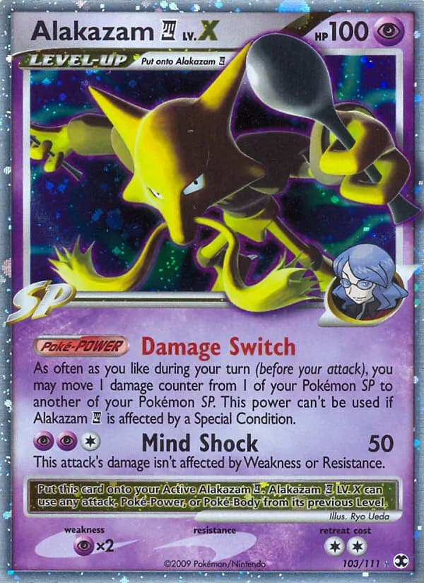 Alakazam 4 — Rising Rivals, Rare Holo LV.X