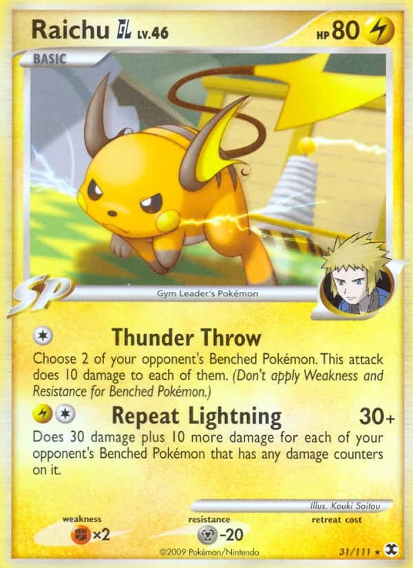 Raichu GL — Rising Rivals, Rare