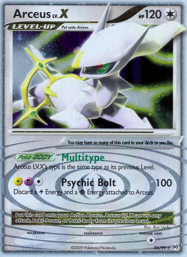 Arceus LV. X — Arceus, Rare Holo LV.X