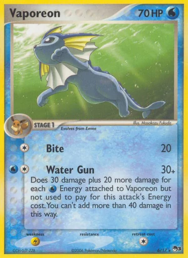 Vaporeon — POP Series 3, Rare