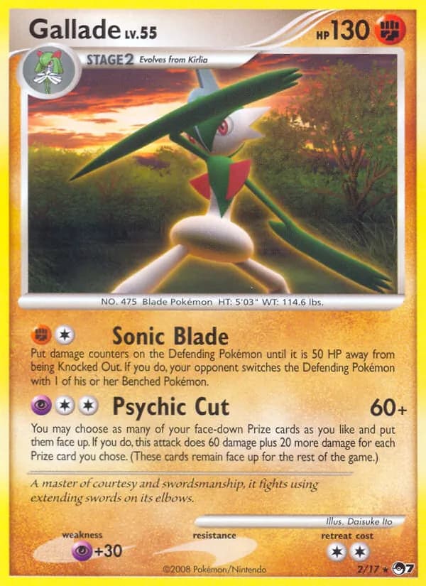 Gallade — POP Series 7, Rare