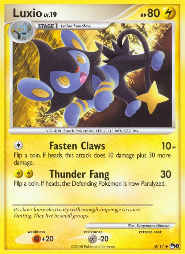 Luxio — POP Series 8, Uncommon