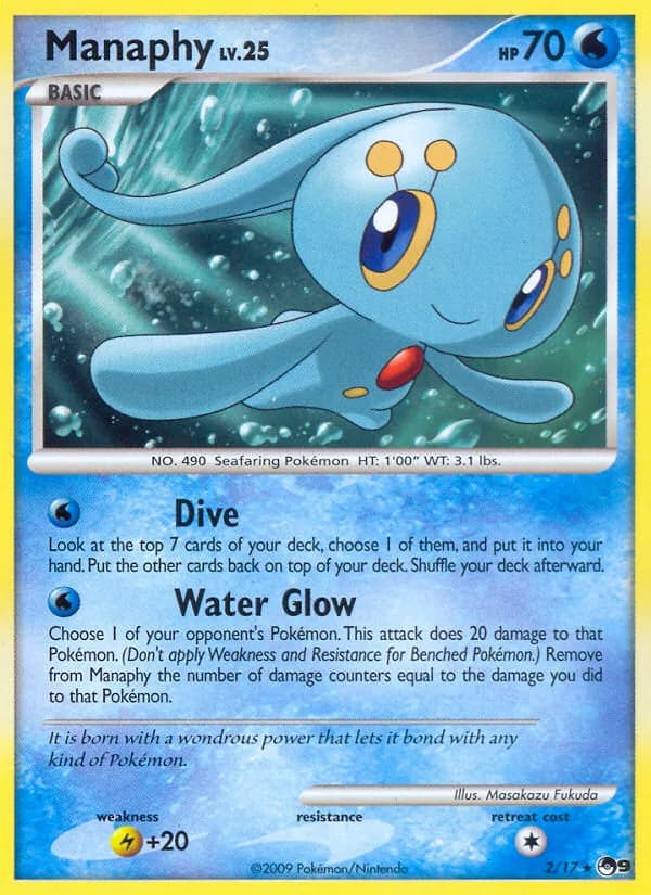 Manaphy — POP Series 9, Rare