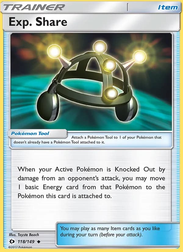 Exp. Share — Sun & Moon, Uncommon