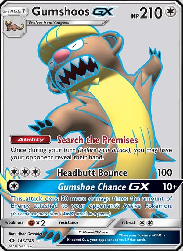 Gumshoos GX — Sun & Moon, Ultra Rare