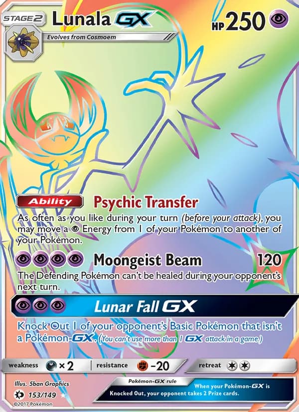 Lunala GX — Sun & Moon, Secret Rare