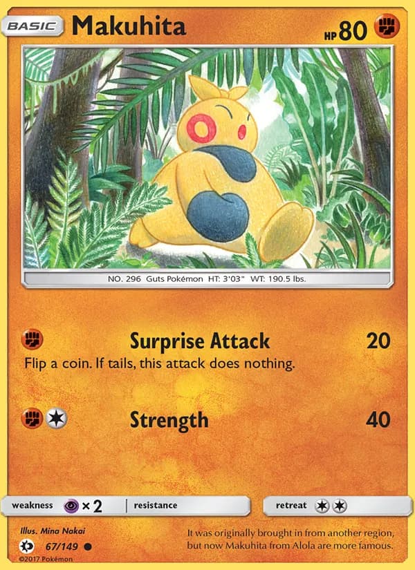 Makuhita — Sun & Moon, Common
