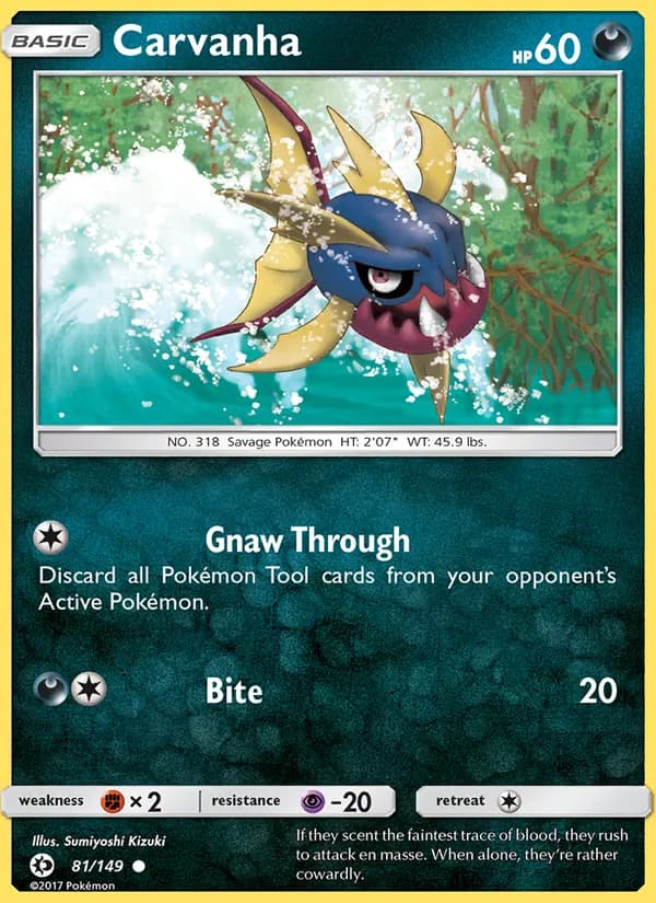Carvanha — Sun & Moon, Common