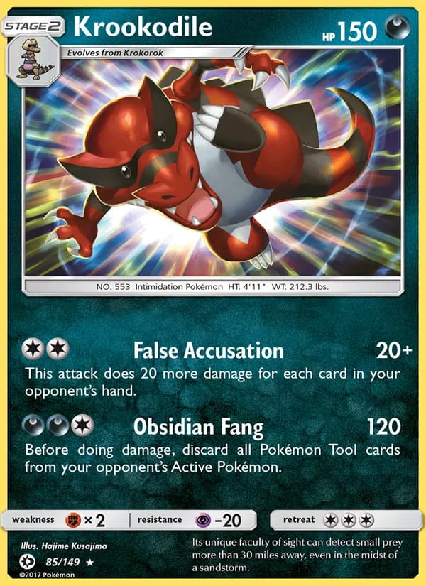 Krookodile — Sun & Moon, Rare