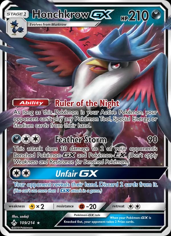 Honchkrow GX — Unbroken Bonds, Ultra Rare