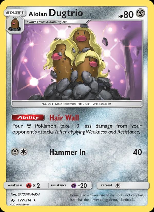 Alolan Dugtrio — Unbroken Bonds, Rare