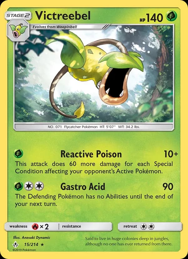 Victreebel — Unbroken Bonds, Rare