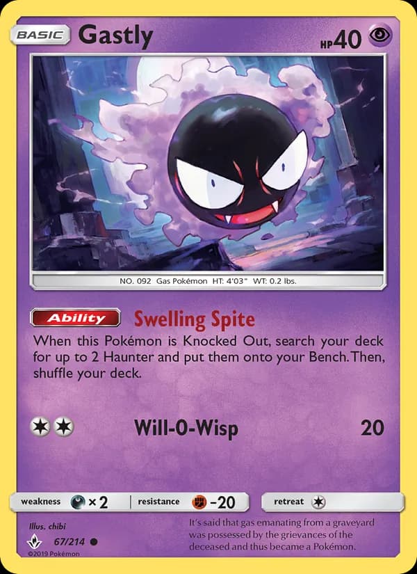 Gastly — Unbroken Bonds, Common