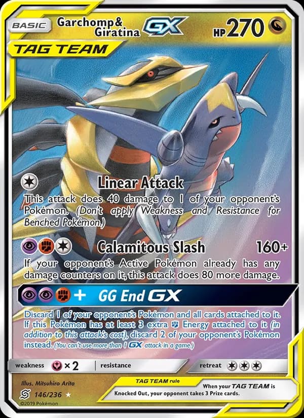 Garchomp & Giratina GX — Unified Minds, Ultra Rare
