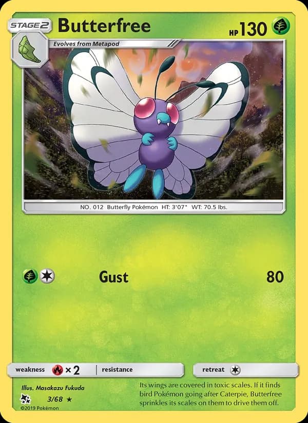 Butterfree — Hidden Fates, Rare